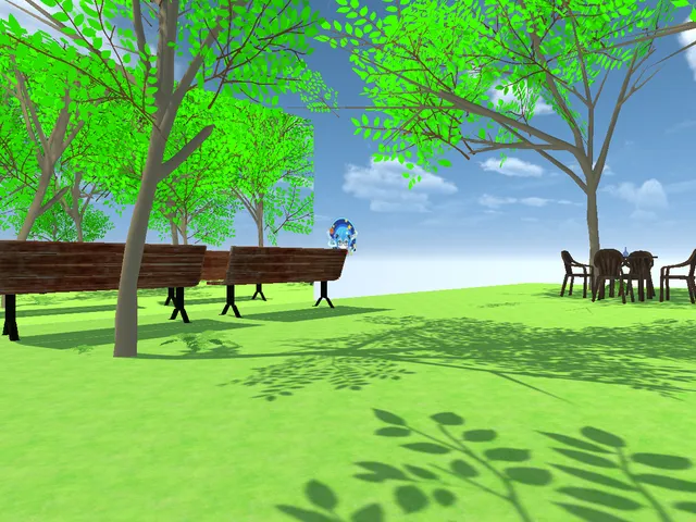 A garden above the sky