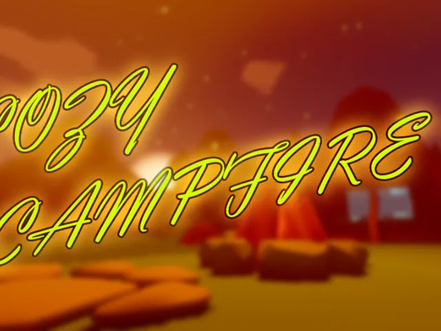 Cozy Campfire at Sunset