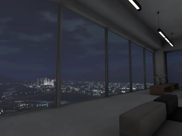 街を見下ろせるお部屋 夜ver