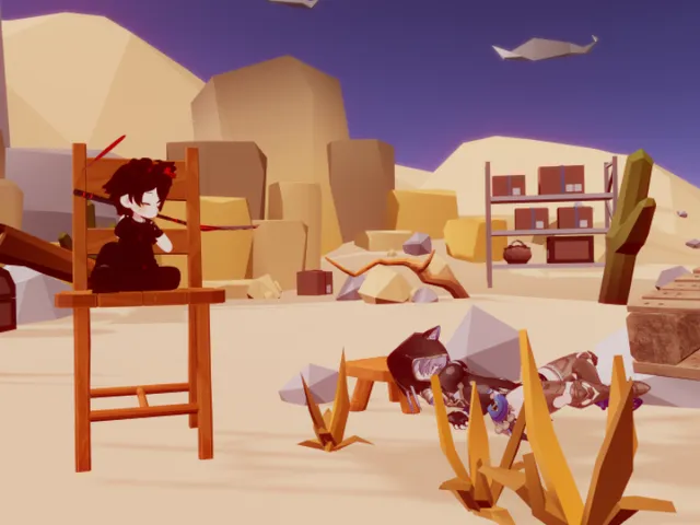 Raft in the Desert