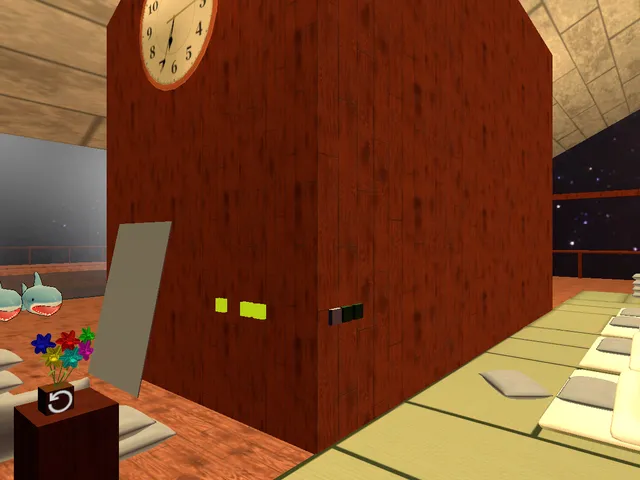 宇宙温泉付き和寝室 space onsenwasitu