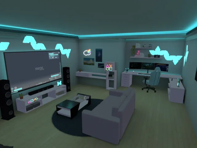 Blue Gaming Room