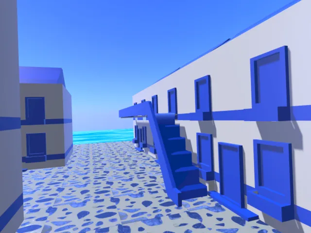 Low Poly Santorini