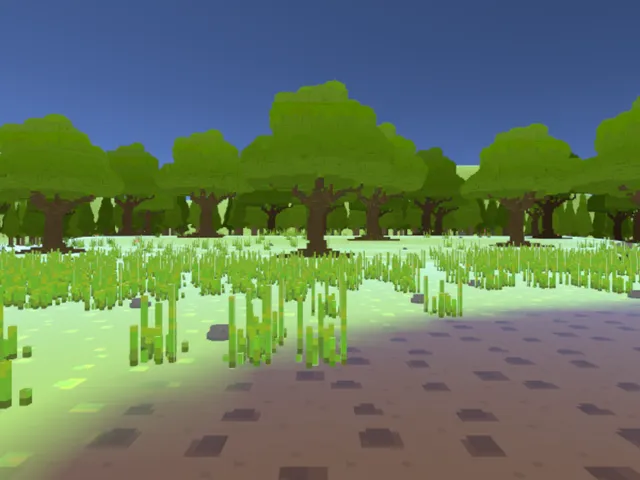 Voxel Summer Forest