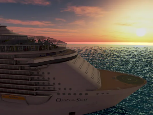 Dream Cruise Ship Sunset - with NEW CAROUSEL - by DesignerGirl_UK