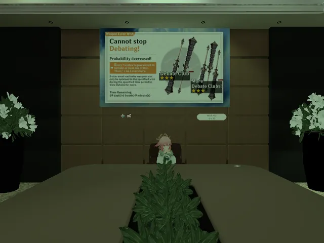 Genshin Debate Club （and alternate outfit avatars）