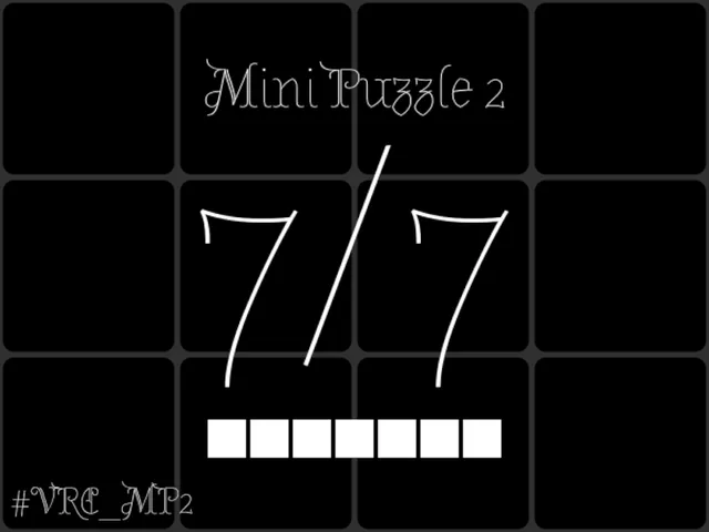Mini Puzzle 2 「7⁄7」