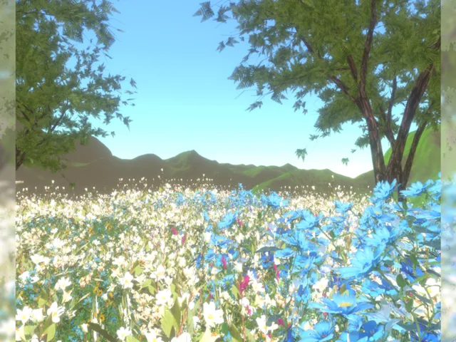 VRChat向けワールド『地形５種セット＋花』