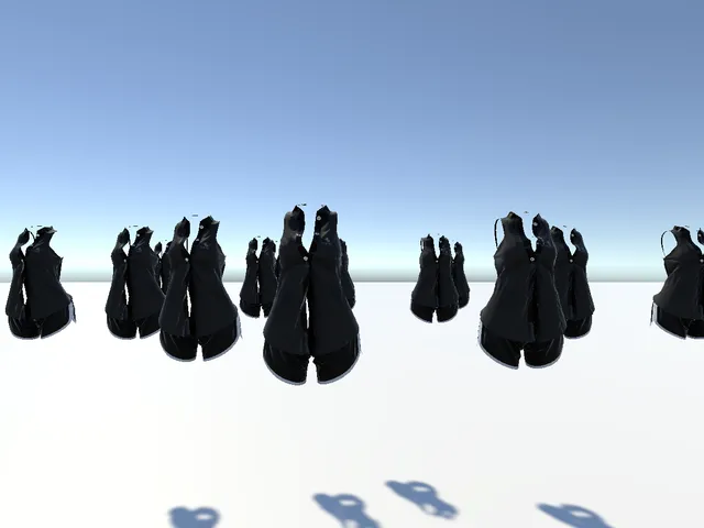 リアル服テスト23万ポリゴン×15 テスト