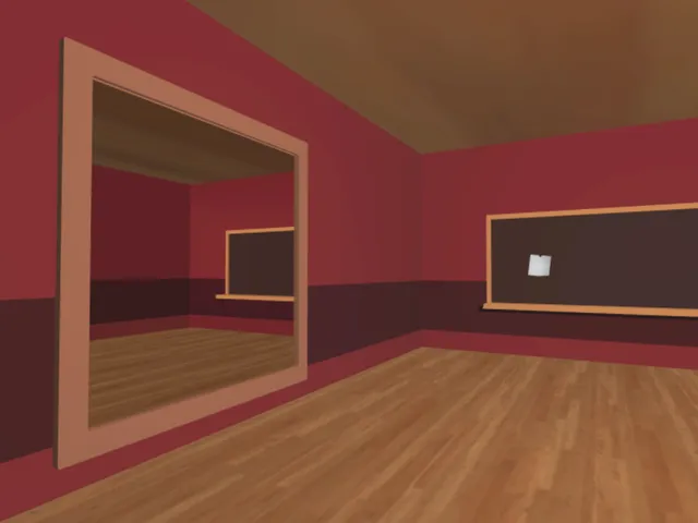 Some room with a mirror