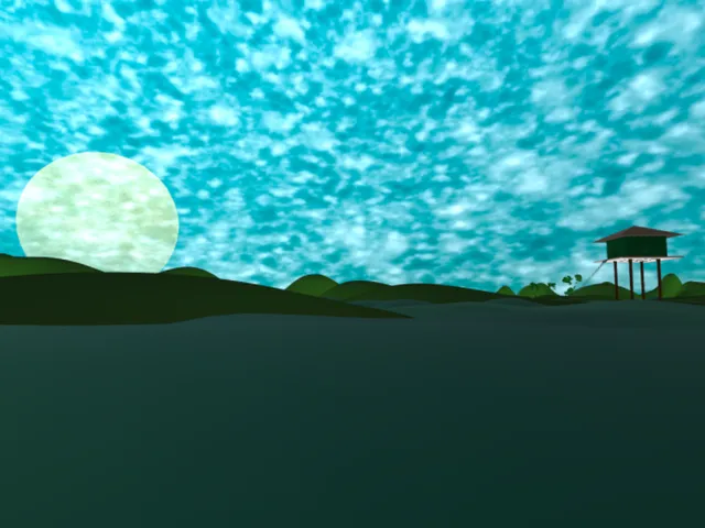 Bouncy Hills Liminal Sky Dream Day