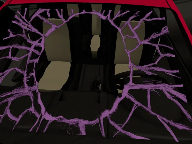 Break the windshield