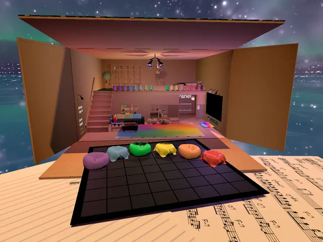 Cajunius Rainbow Party ＆ Chill CardboardBoxHome