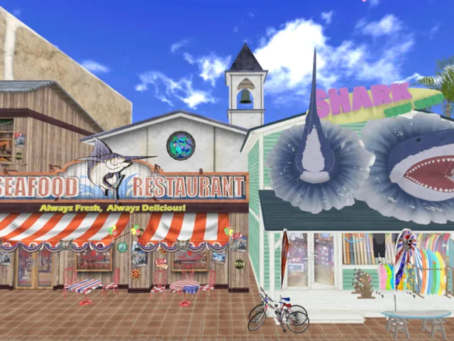 KOF XV Beach stage The King Of Fights