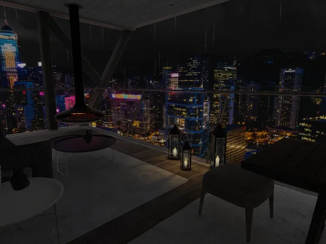 Apartment in the rain