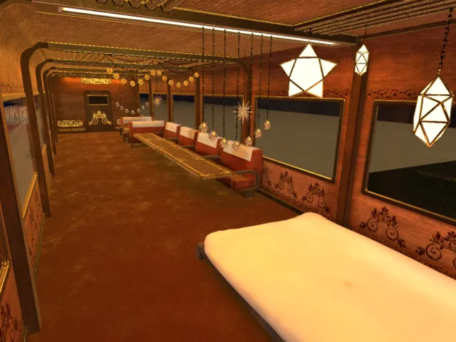 Train Ride by the Beach