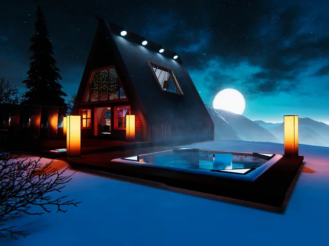 Snowy Cabin