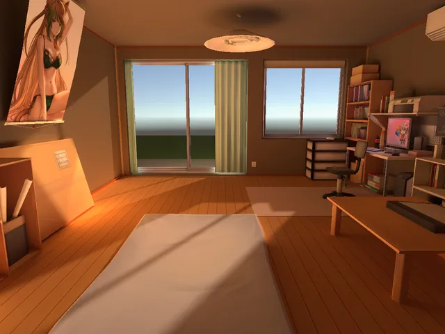 Evening Otaku Room
