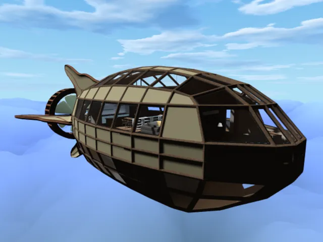 飛空艇 ゆるやか いさな-Airship carefree Isana-