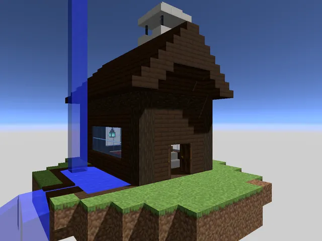 Floating Minecraft Sky Island