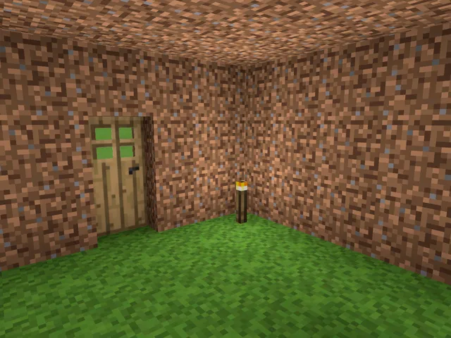 Minecraft Dirt Mansion