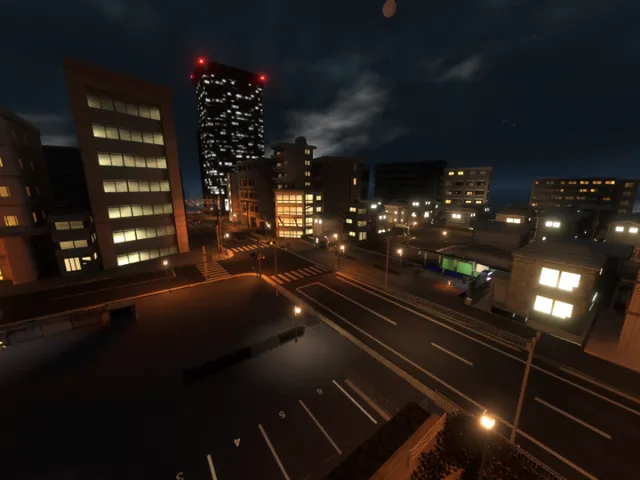 深夜のファミレス_LandscapeOnly sampleworld