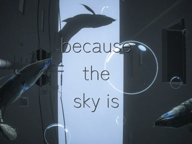 because the sky is