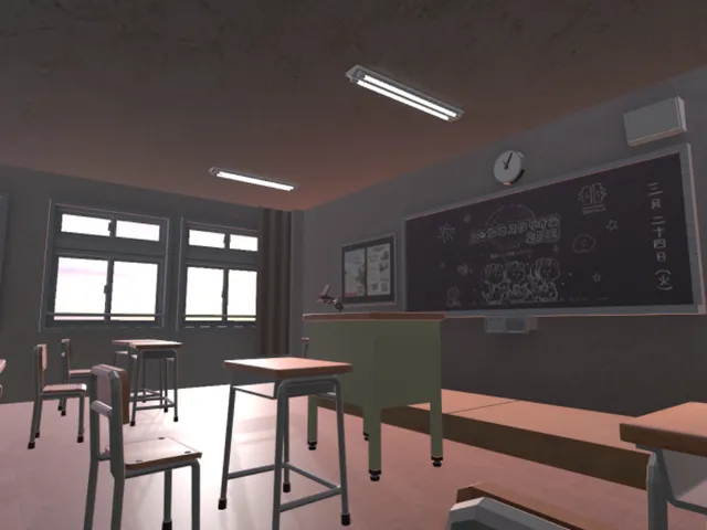 Afterschool Dusk Japanese Classroom