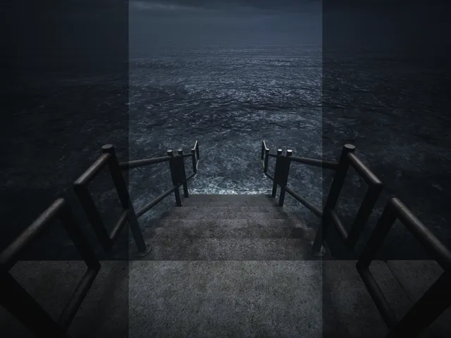 stairs to the ocean