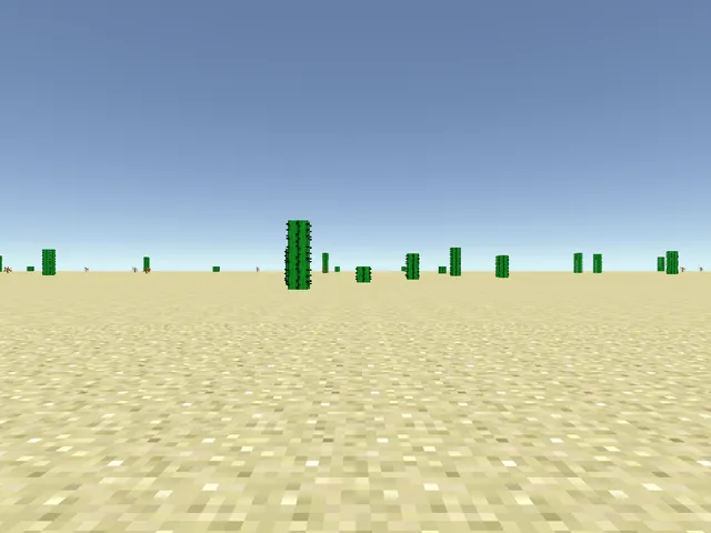 Minecraft superflat desert