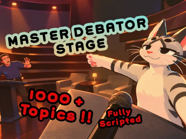 Master Debater Stage - Fully Scripted with 1000+ Topics