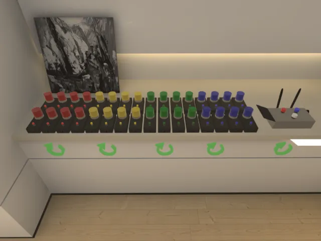 早押しボタンがおいてあるおへや