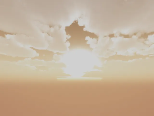 Fluffy clouds