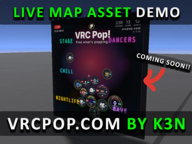 VRC Pop Live Map Asset （DEMO）