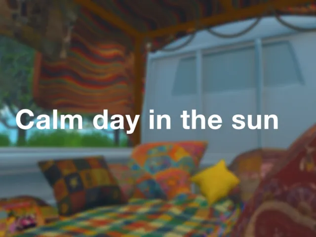 Calm day in a sun