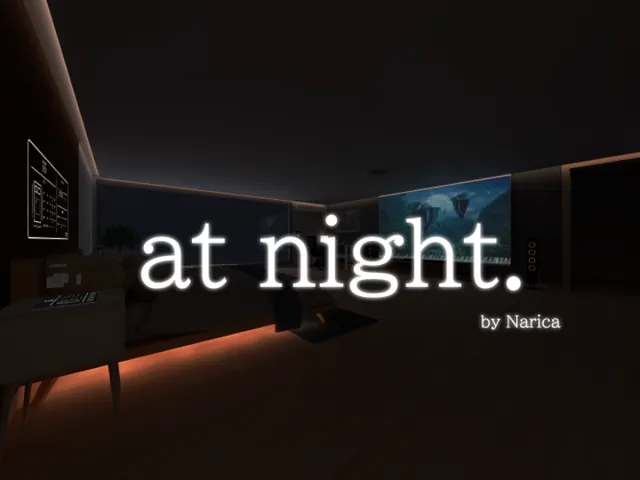 at night