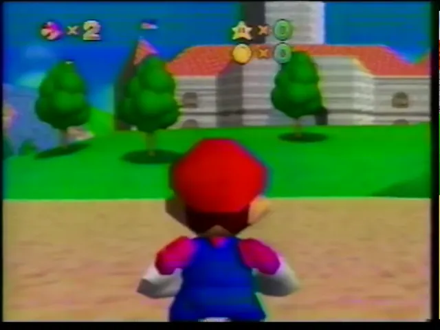 Super mario 64 beta castle grounds