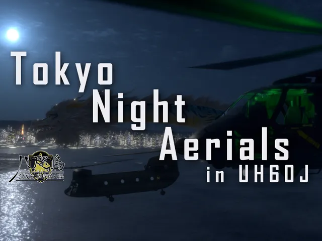 Tokyo Night Aerials in UH60J