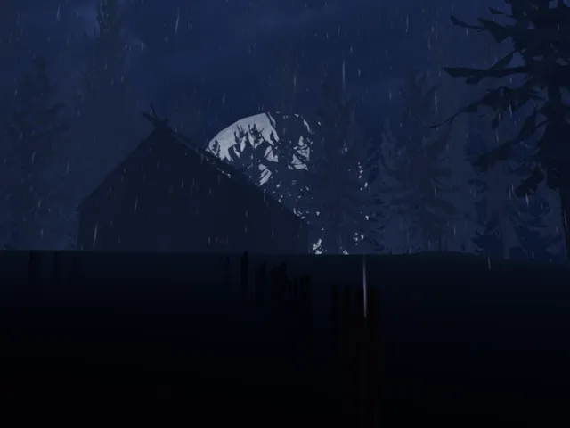 Dark Cabin in the woods