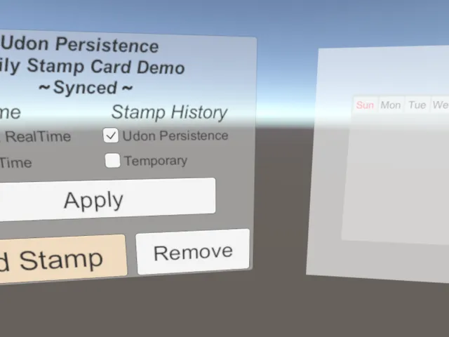 Udon Persistence Daily Stamp Calender Sample （Synced）