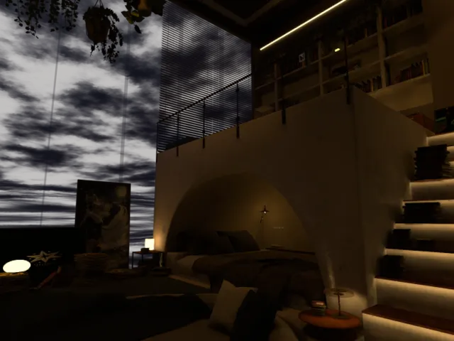 Fox's Cozy House _ Night