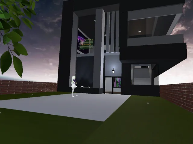 snowy house