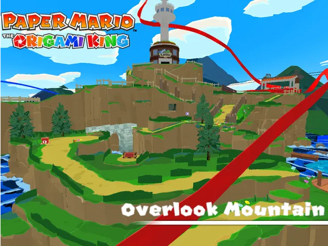 ［WIP］ Overlook Mountain Paper Mario Origami King