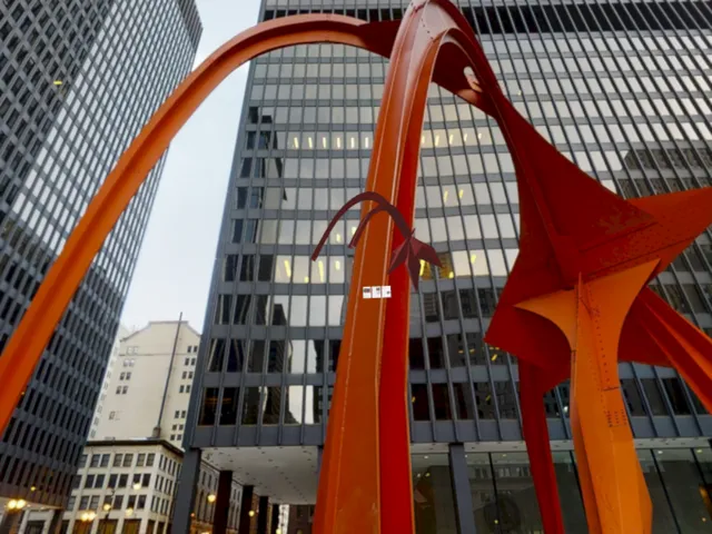 Calder Flamingo Public Scupture Chicago
