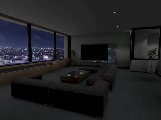 夜の展望室