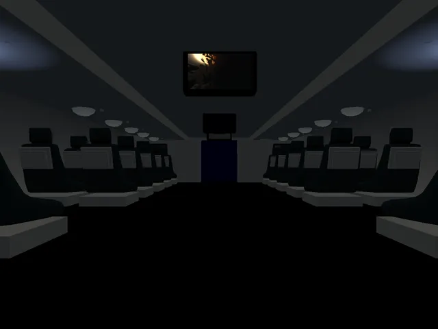 Simple plane by night
