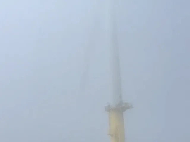 The turbine stands alone