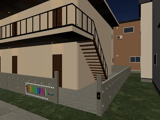 （V Home） 日本の典型的なアパート- Typical Japanese housing complex
