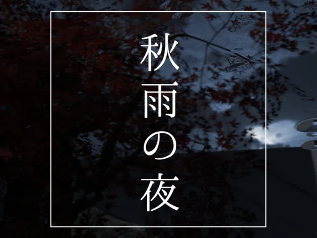秋雨の夜