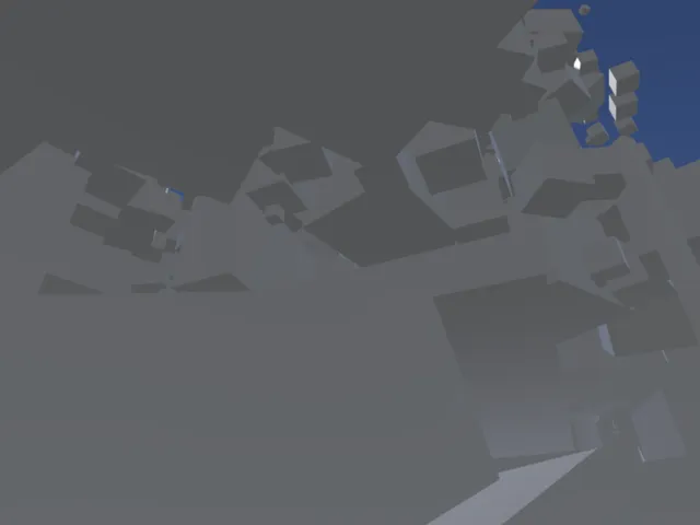 Hide and seek in a cube world